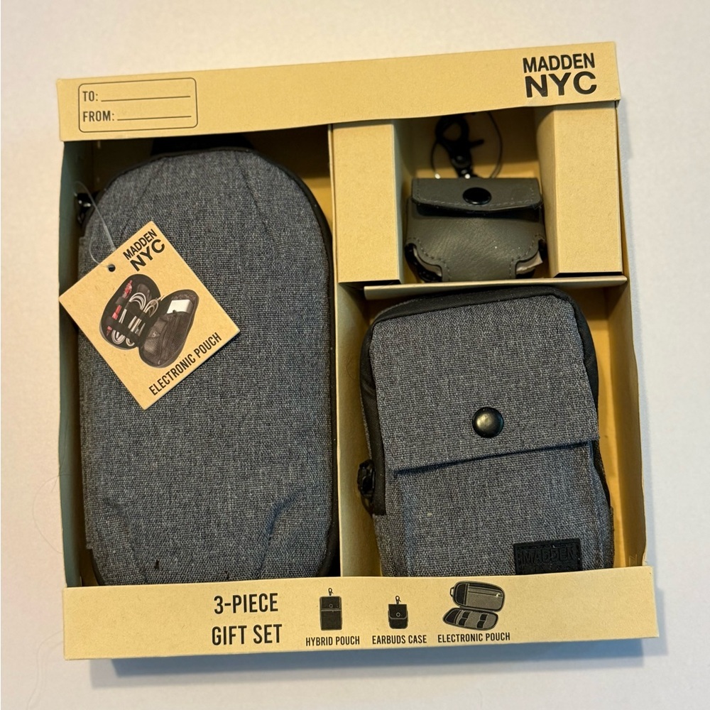 Steve Madden Gray 3-Piece Gift Set